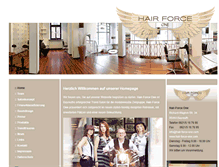 Tablet Screenshot of hair-force-one.com